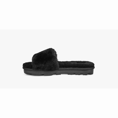 Chinelos UGG Cozette Mulher Pretas | PT-SXVAM